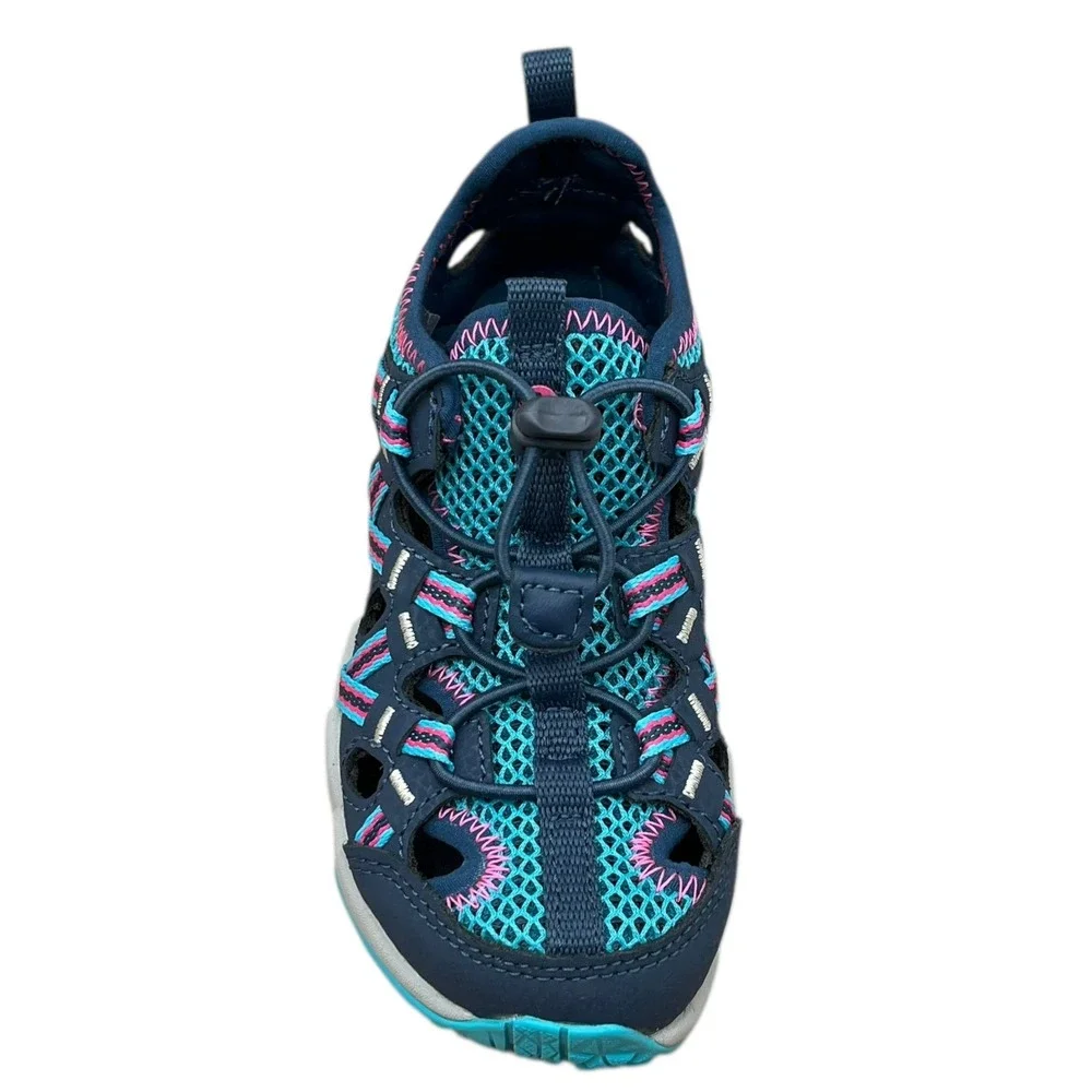 Merrell Little Girl's Sport Sandals Size 11 Aqua-Blue Water Friendly Closed‎ Toe